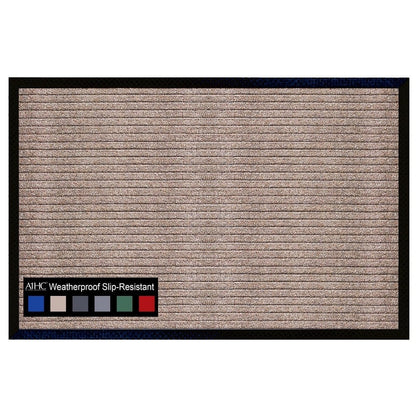 Tapis de porte A1HC neuf, durable et polyvalent, en caoutchouc polypropylène, pour usage intérieur et extérieur, toutes saisons.