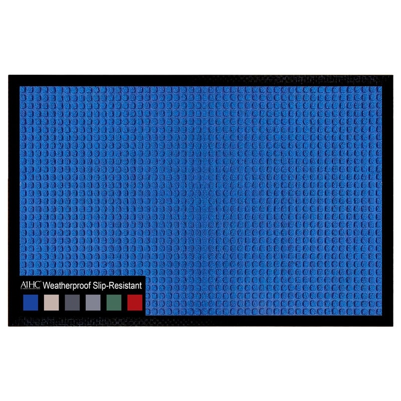 Tapis de porte A1HC neuf, durable et polyvalent, en caoutchouc polypropylène, pour usage intérieur et extérieur, toutes saisons.