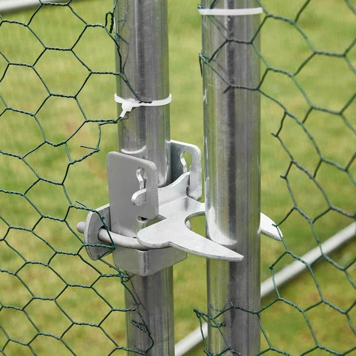 AECOJOY Grand poulailler en métal avec cage à poulets en métal