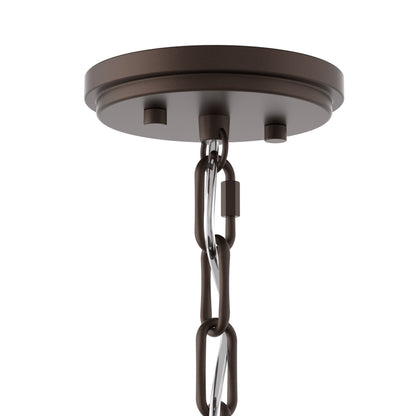 Lustre rond en forme de roue de chariot de style ferme moderne Acroma à 20 lumières de 40 po avec UL