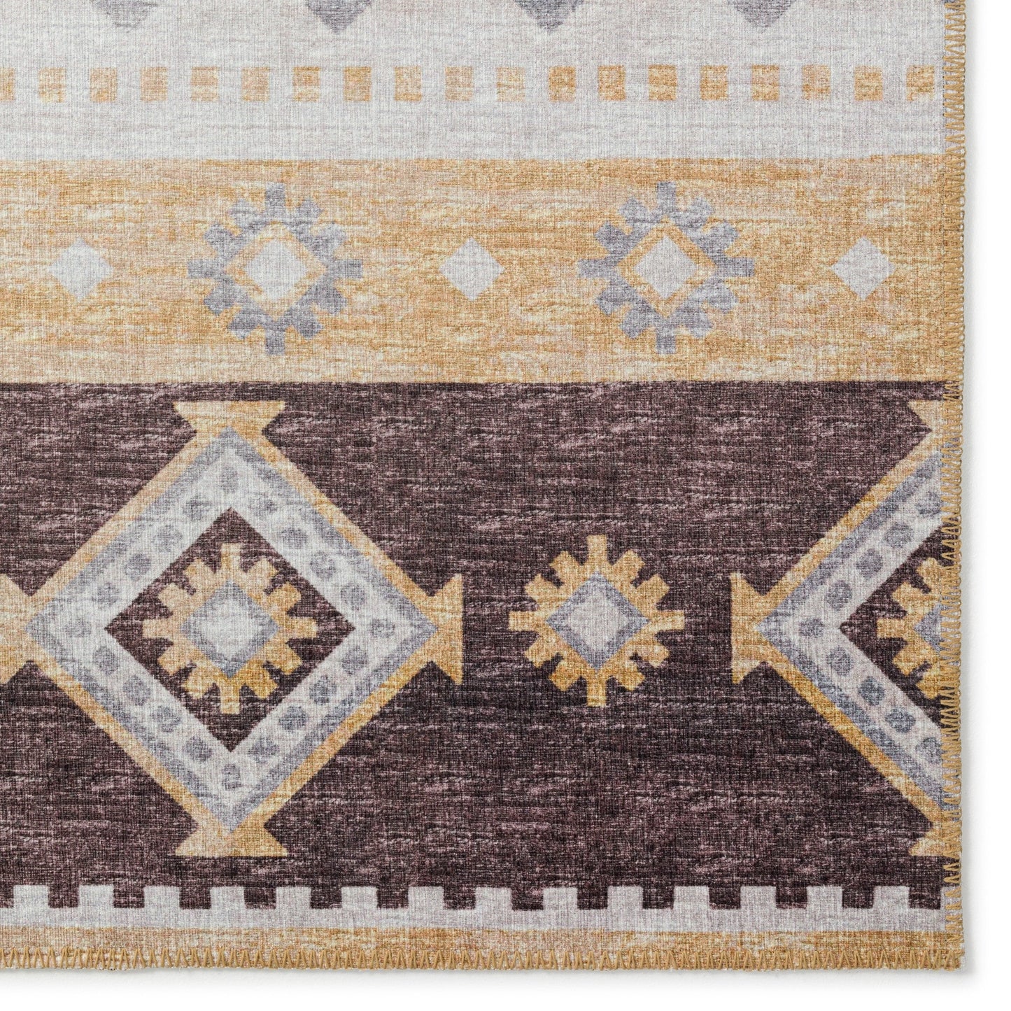 Tapis lavable Addison d'intérieur/extérieur Yuma style bohème sud-ouest