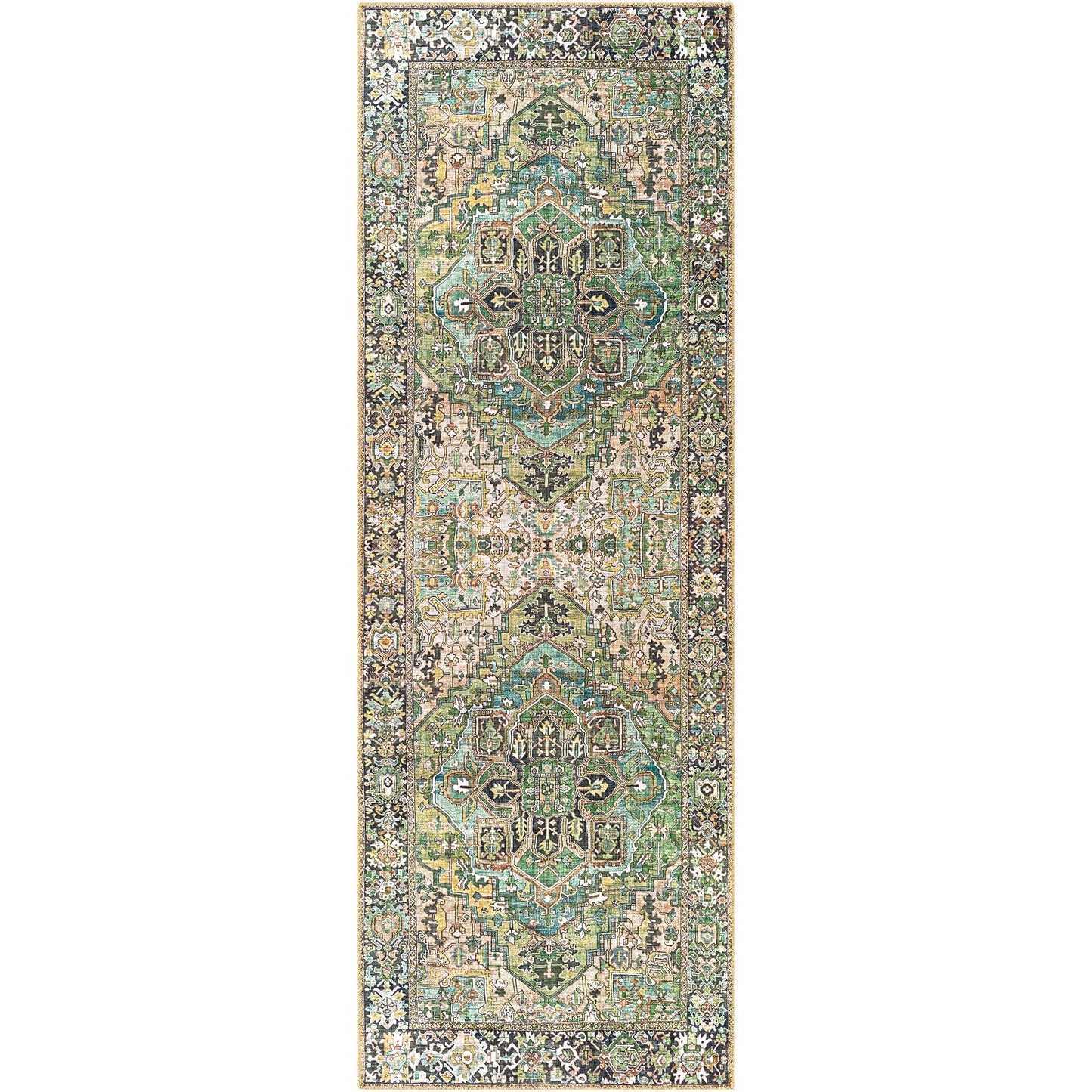 Tapis imprimé médaillon vintage Livabliss Adenia