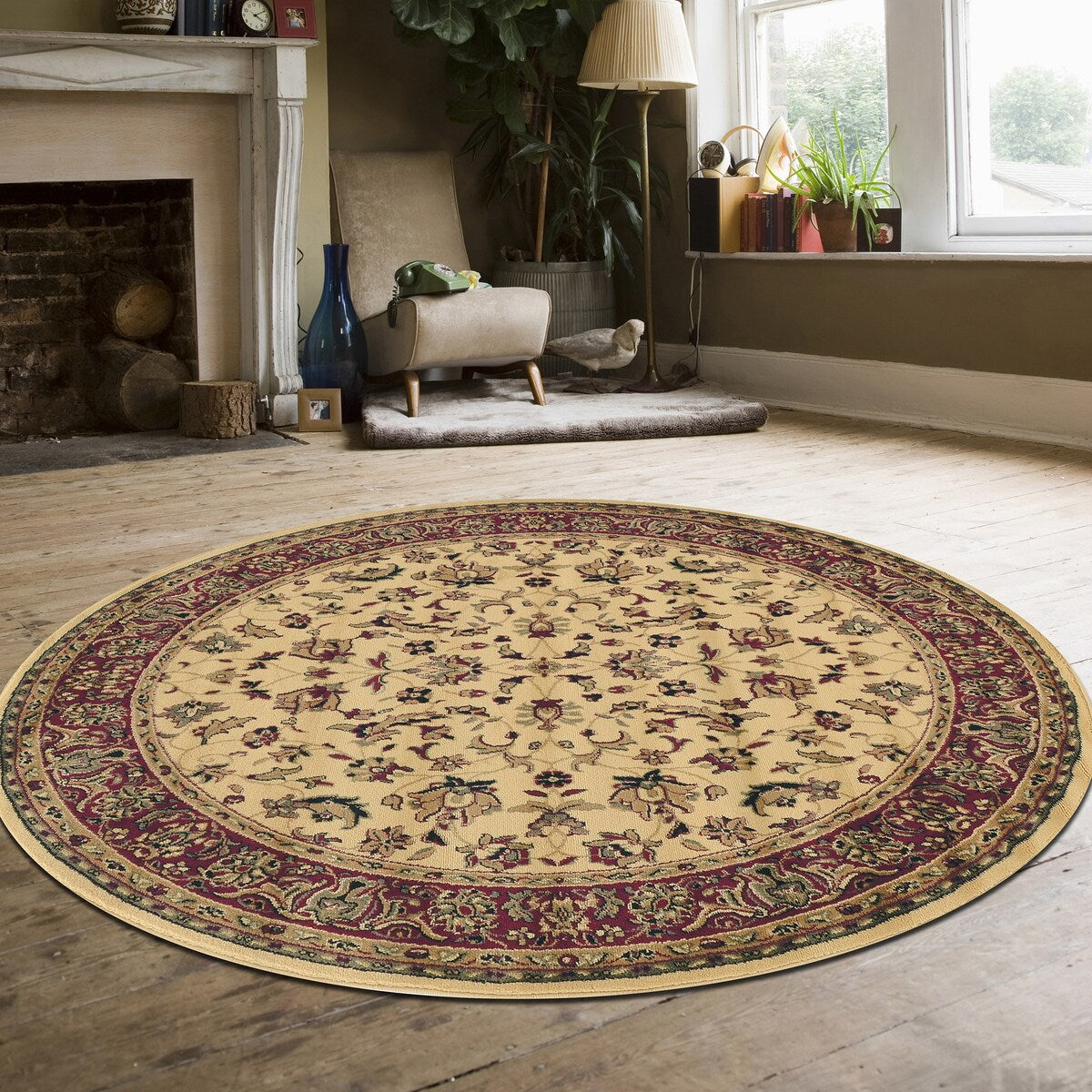 Tapis Admire Home Living Caroline à motif floral traditionnel Sarouk