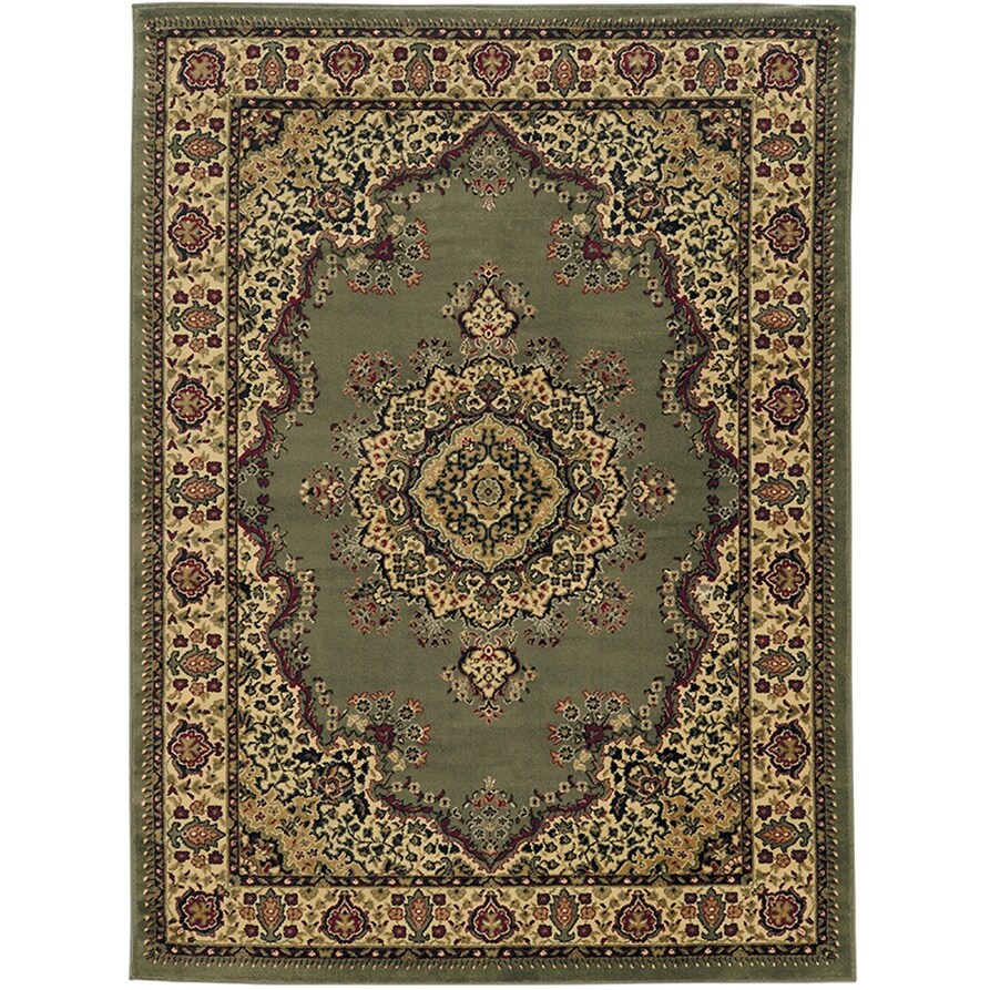 Tapis de sol Admire Home Living Caroline à médaillon traditionnel