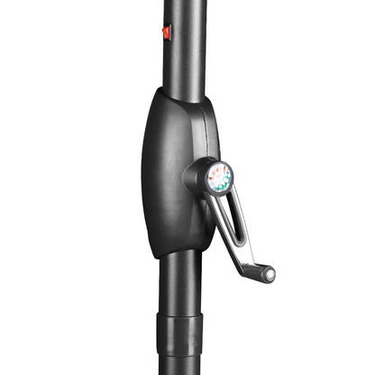 Parasol de terrasse Ainfox de 3 m avec éclairage, parasol solaire d'extérieur sans pied