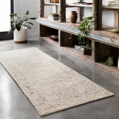 Tapis contemporain en laine Alexander Home Aspen Neutral, tufté à la main