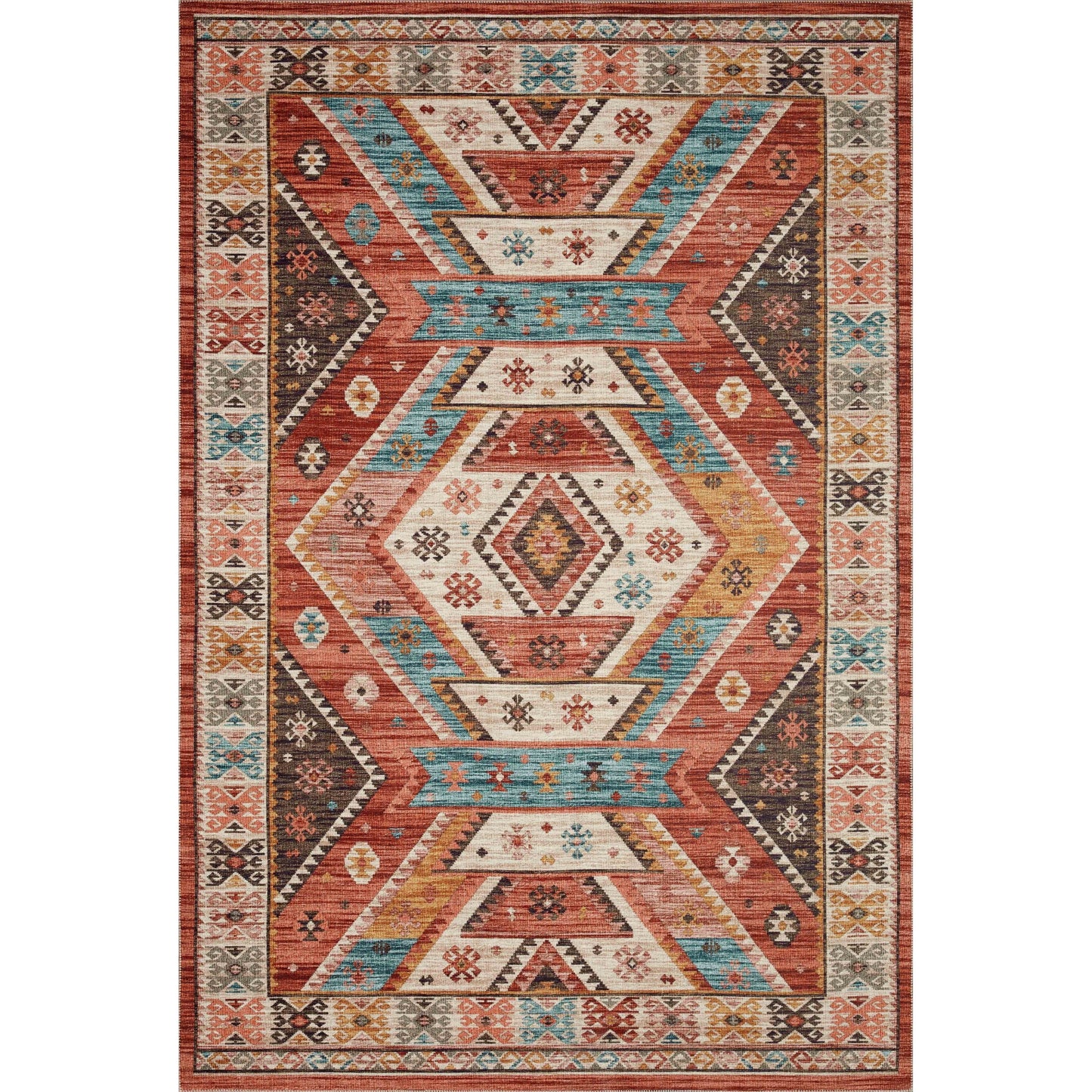 Tapis Alexander Home Escalante à motifs aztèques du Sud-Ouest