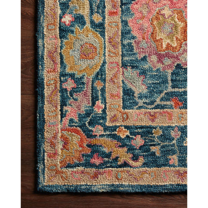 Tapis Alexander Home Megan Floral en laine 100 % tissé à la main