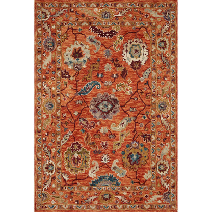 Tapis Alexander Home Megan Floral en laine 100 % tissé à la main