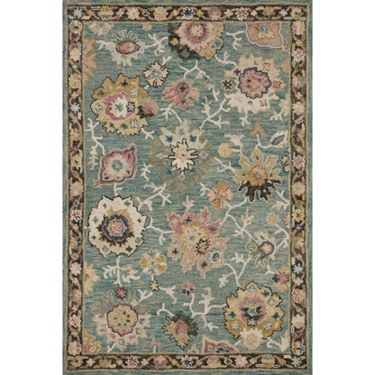 Tapis Alexander Home Megan Floral en laine 100 % tissé à la main