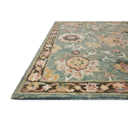 Tapis Alexander Home Megan Floral en laine 100 % tissé à la main