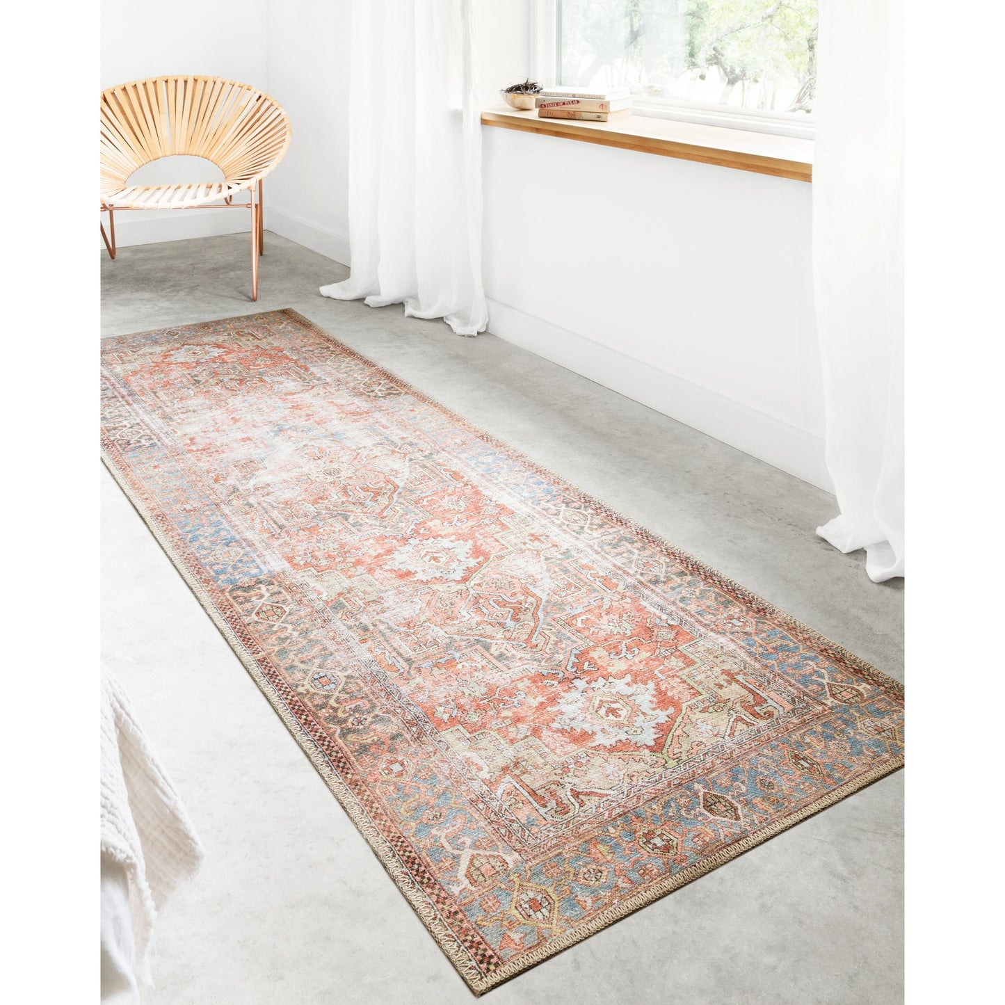 Tapis Alexander Home Tremezzina imprimé géométrique vieilli