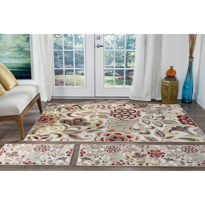 Tapis d'intérieur Decora Farmhouse à motif floral