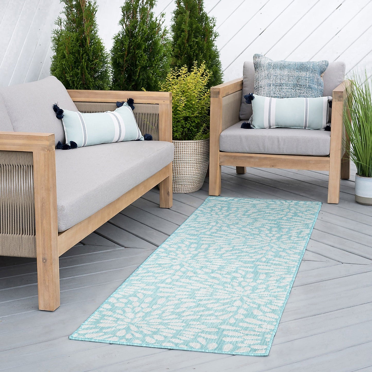Tapis d'intérieur/extérieur Exo Coastal Floral