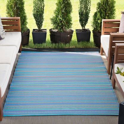 Tapis d'intérieur/extérieur à rayures Sundown Beach