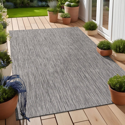 Tapis Aloha lavable uni pour intérieur/extérieur, terrasse, salon