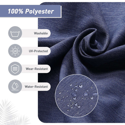 Lot de 4 coussins de chaise à dossier haut Aoodor Patio, 46 ​​x 21 x 4 pouces (coussins uniquement)