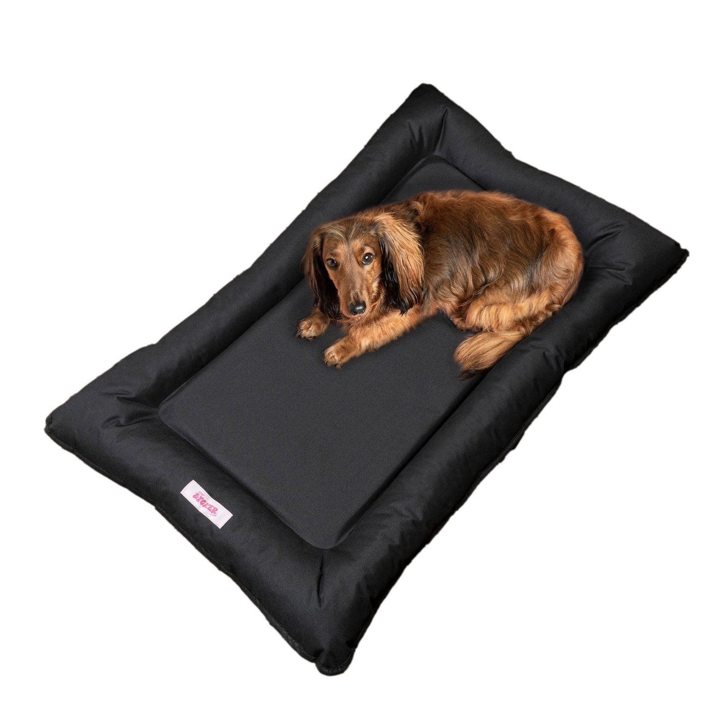 Lit pour animaux de compagnie Archie Traditional Oxford imperméable en mousse à mémoire de forme lavable à la main pour l'intérieur et l'extérieur