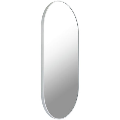 Miroir décoratif ovale en aluminium moderne Livabliss Aranya