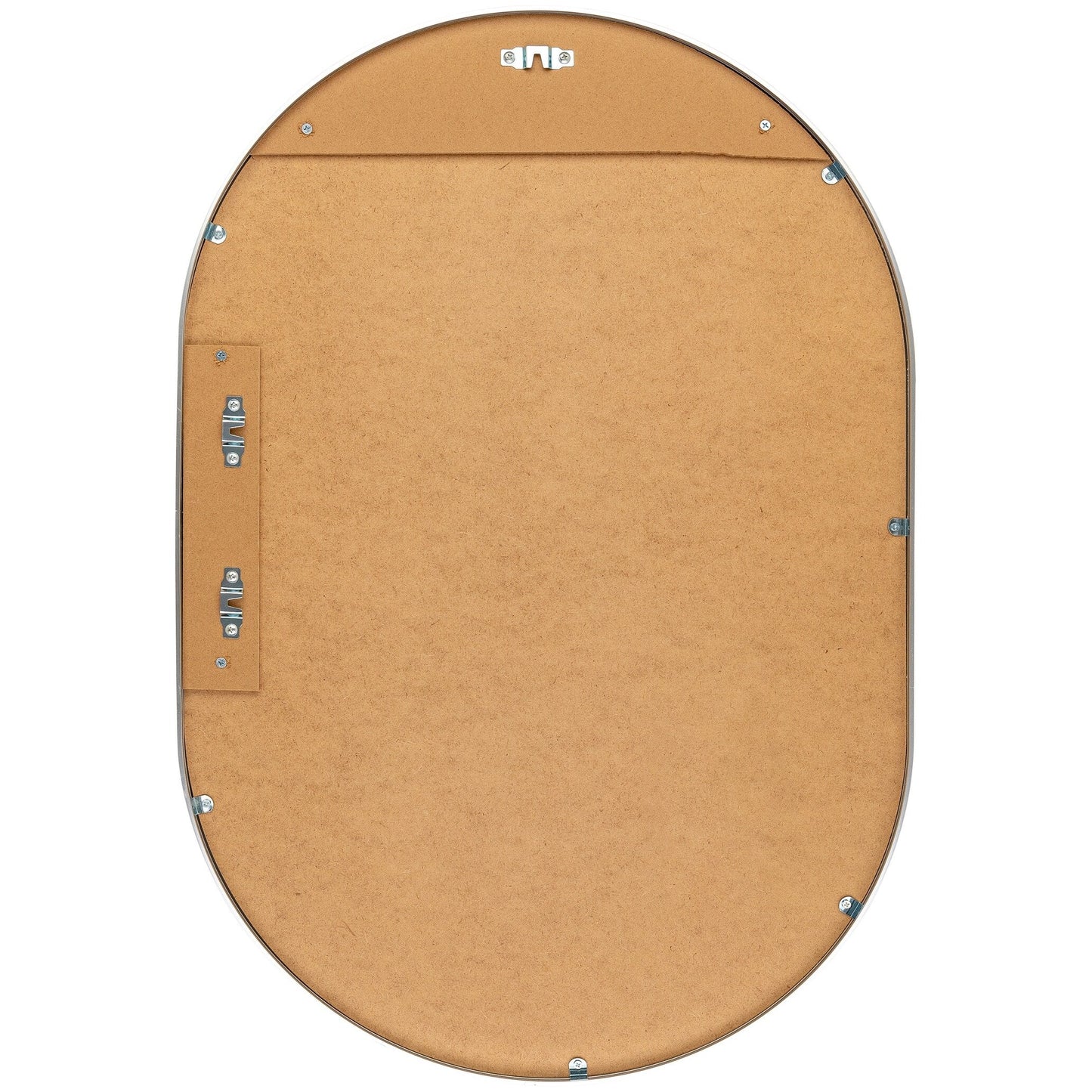 Miroir décoratif ovale en aluminium moderne Livabliss Aranya