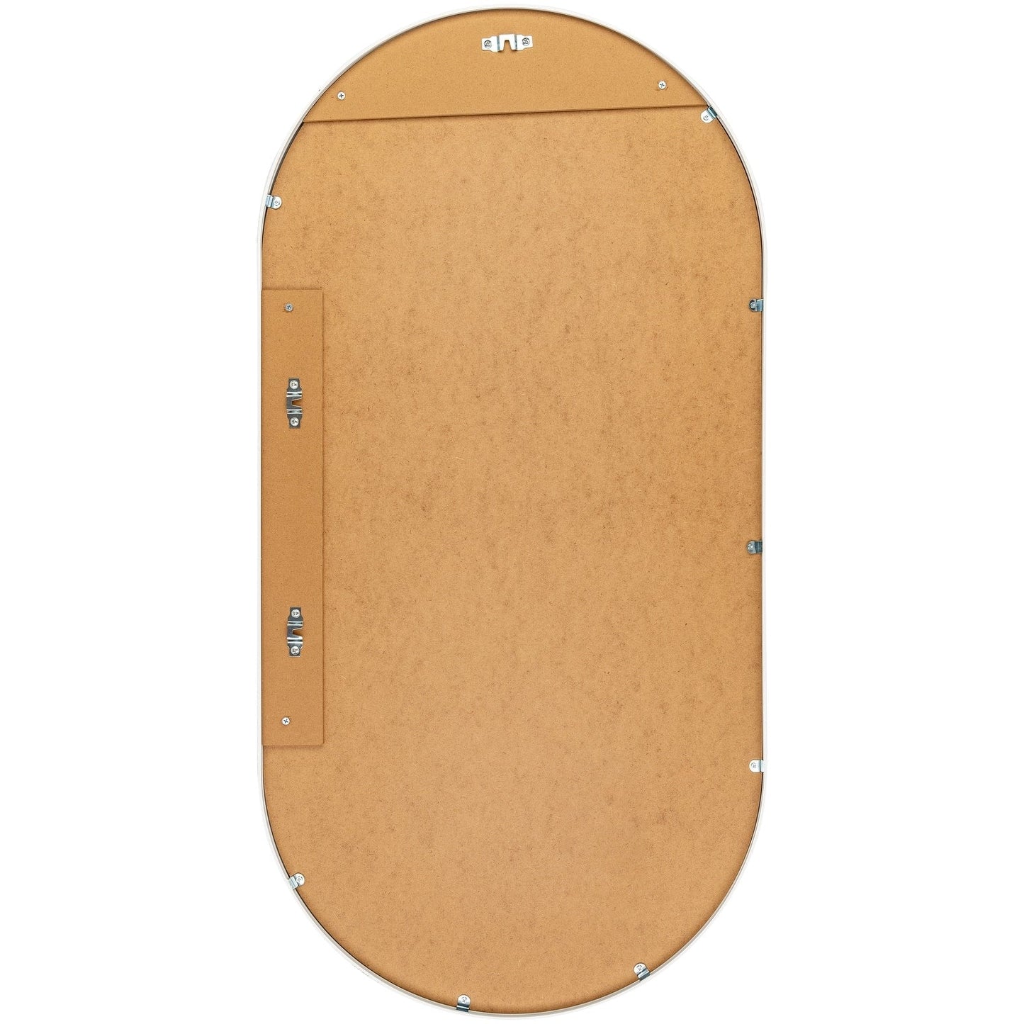 Miroir décoratif ovale en aluminium moderne Livabliss Aranya