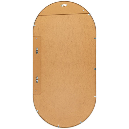 Miroir décoratif ovale en aluminium moderne Livabliss Aranya