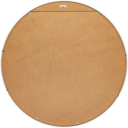 Miroir décoratif rond moderne en aluminium Aranya de Livabliss