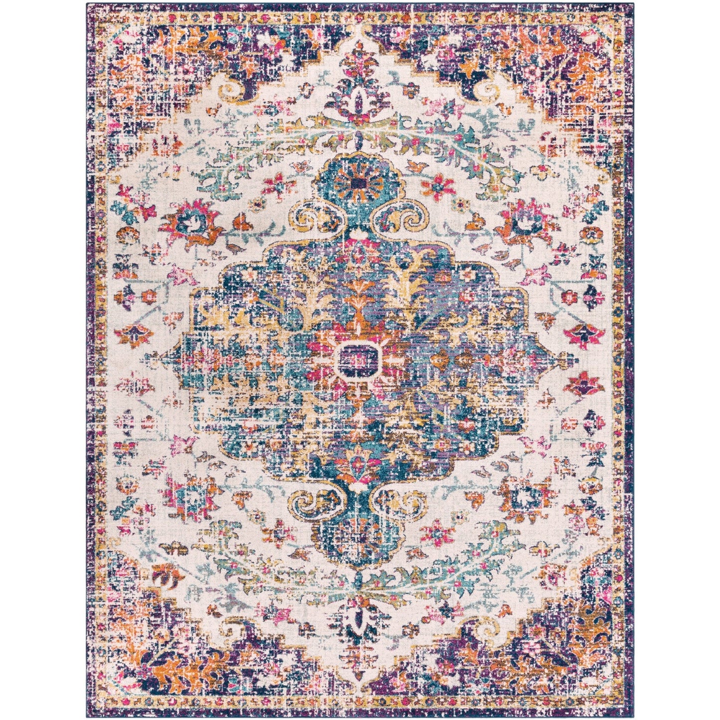 Tapis de sol vintage bohème Caressa de Livabliss
