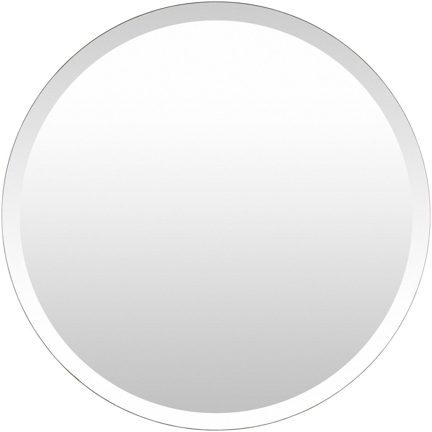 Miroir rond biseauté moderne Mei de Artistic Weavers