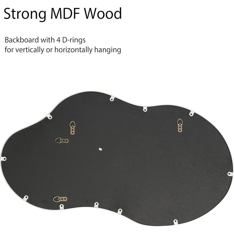 Miroir mural asymétrique ondulé de style antique