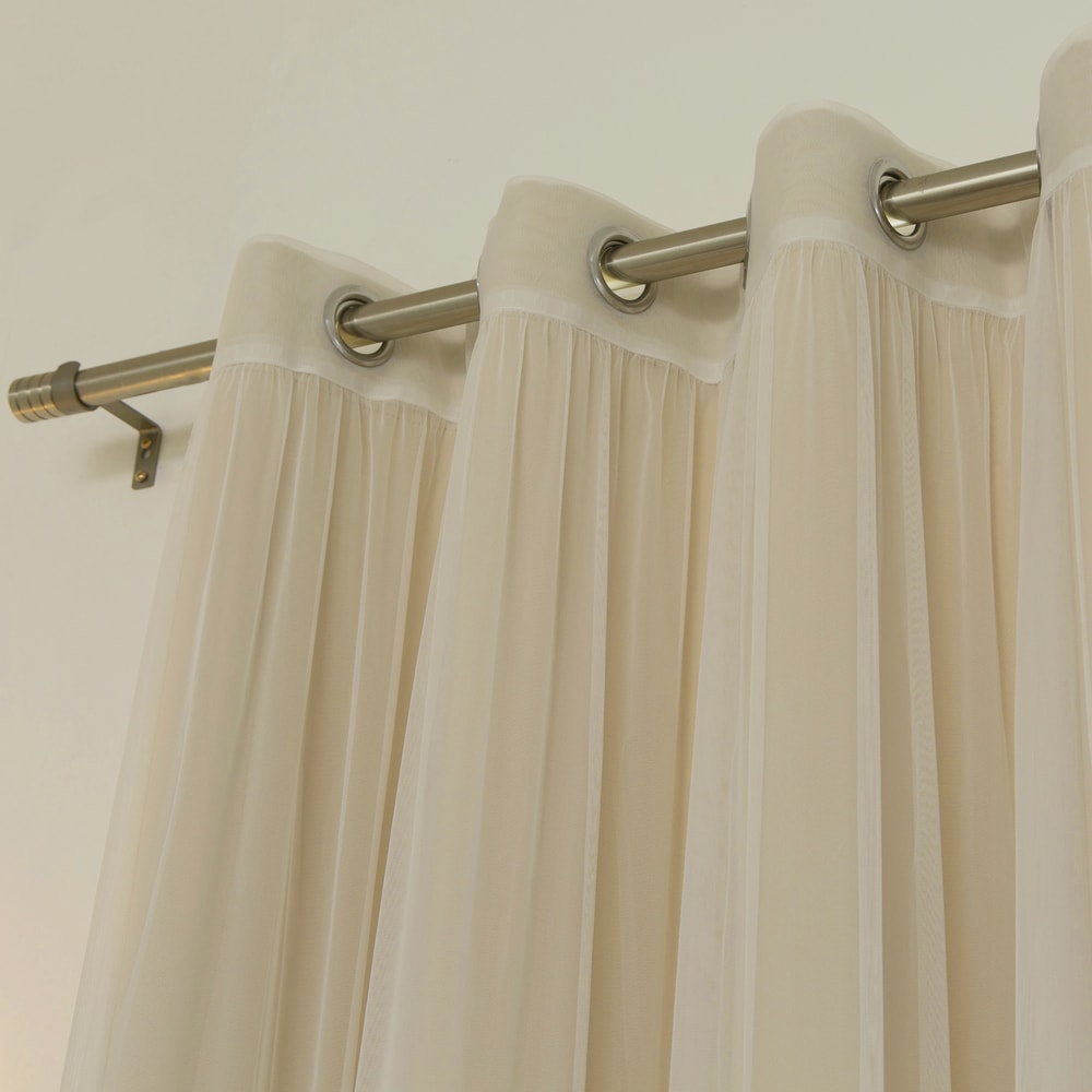 Ensemble de 4 panneaux de rideaux occultants transparents Aurora Home Mix and Match