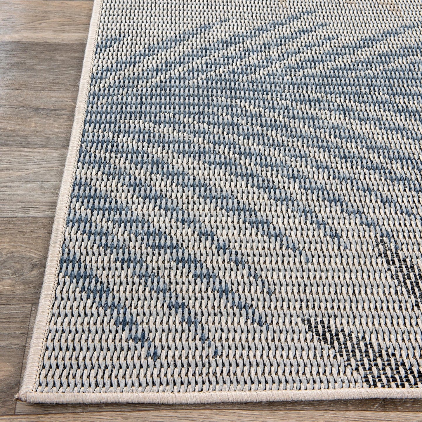 Tapis d'intérieur/extérieur à motif de feuilles de palmier des Bahamas