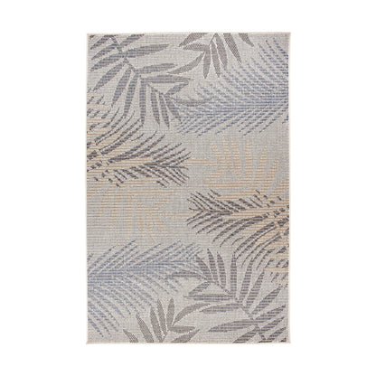 Tapis d'intérieur/extérieur à motif de feuilles de palmier des Bahamas