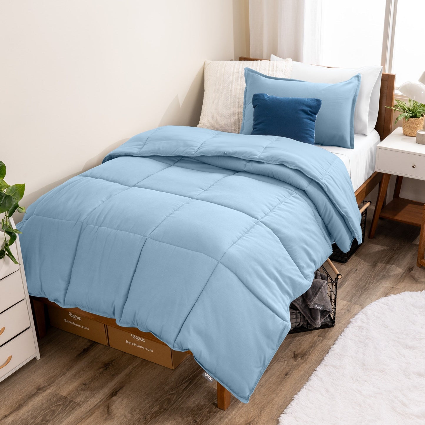 Ensemble de couette hypoallergénique Bare Home en duvet synthétique
