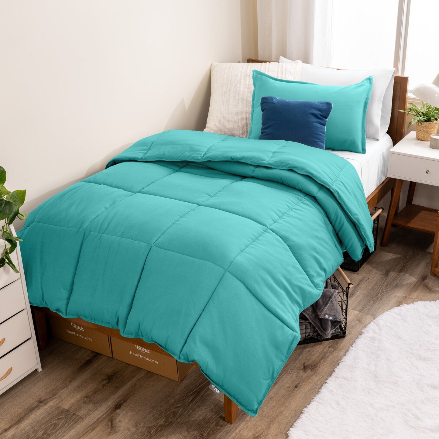 Ensemble de couette hypoallergénique Bare Home en duvet synthétique