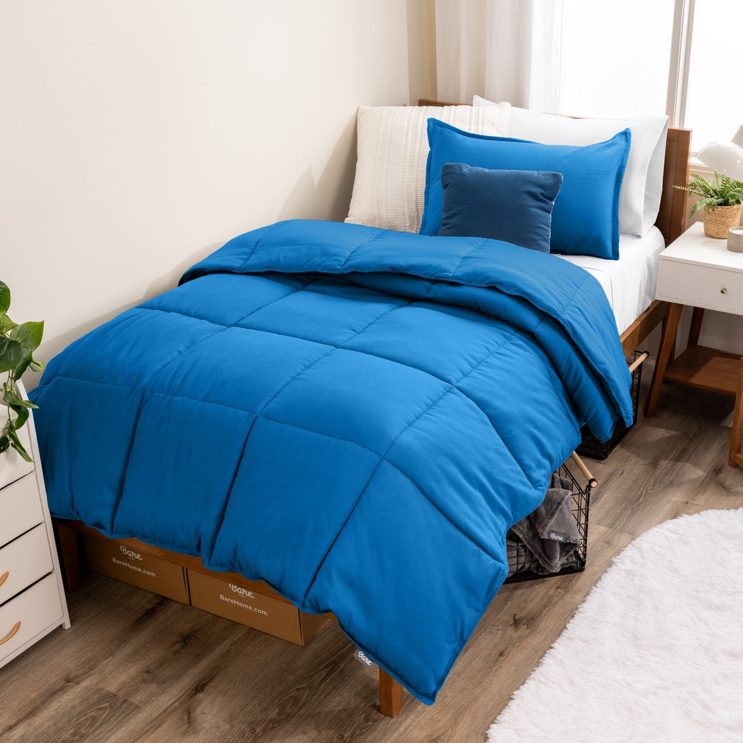 Ensemble de couette hypoallergénique Bare Home en duvet synthétique