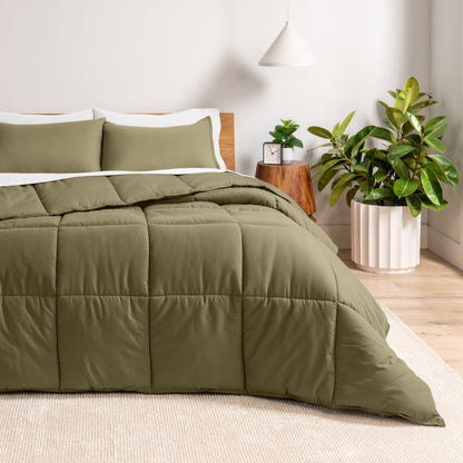 Ensemble de couette hypoallergénique Bare Home en duvet synthétique