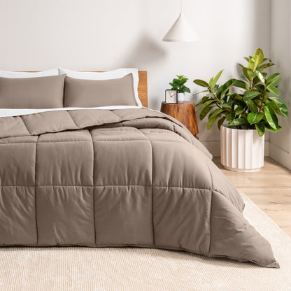 Ensemble de couette hypoallergénique Bare Home en duvet synthétique