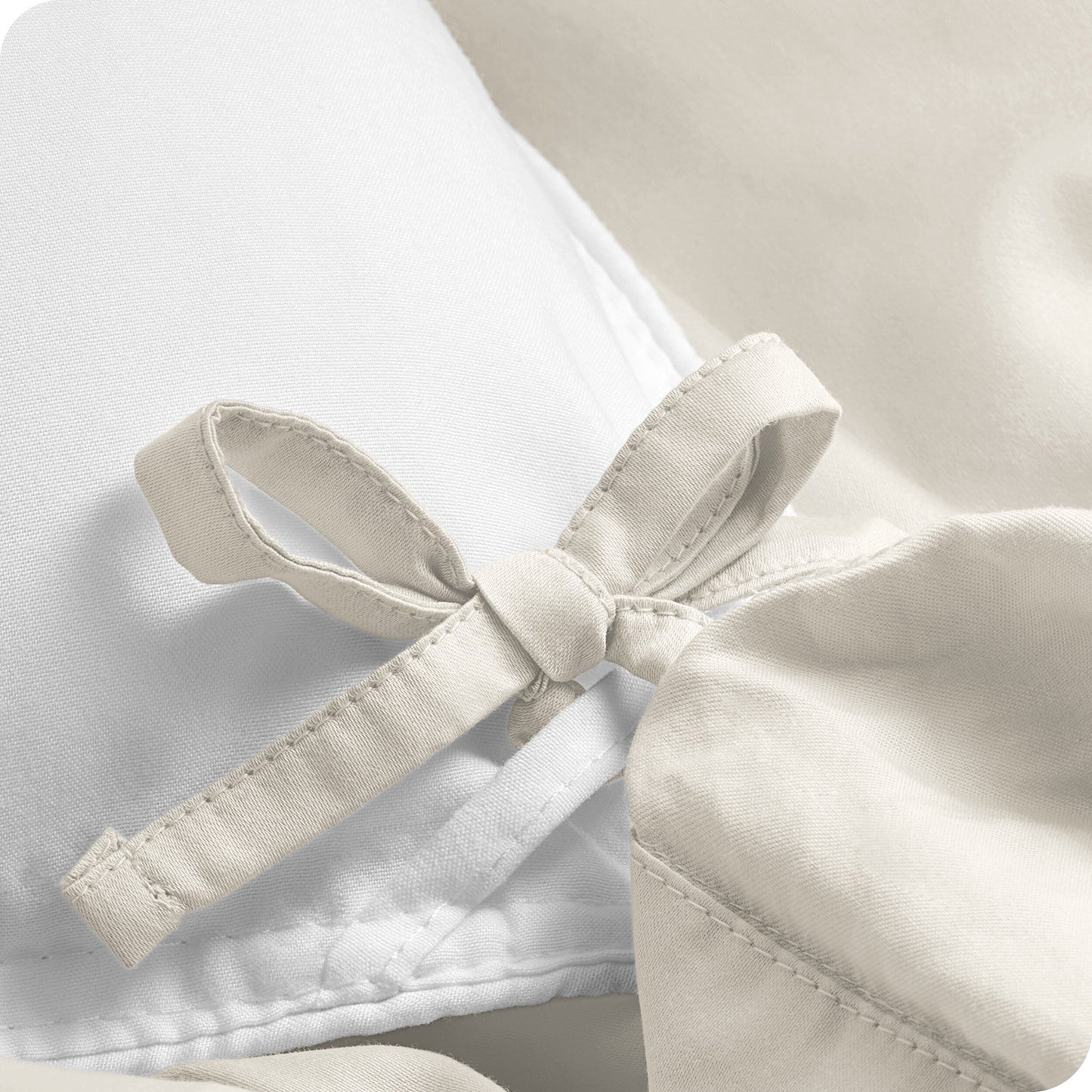Parure de lit Bare Home en percale de coton biologique