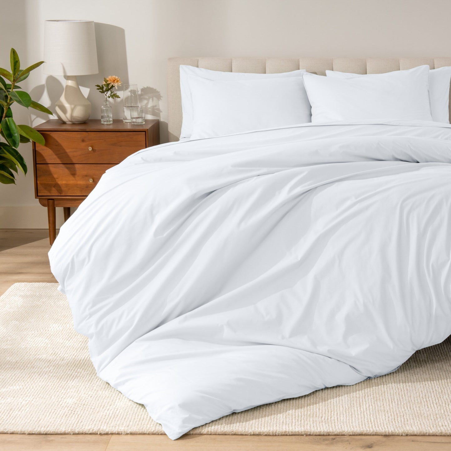 Parure de lit Bare Home en percale de coton biologique
