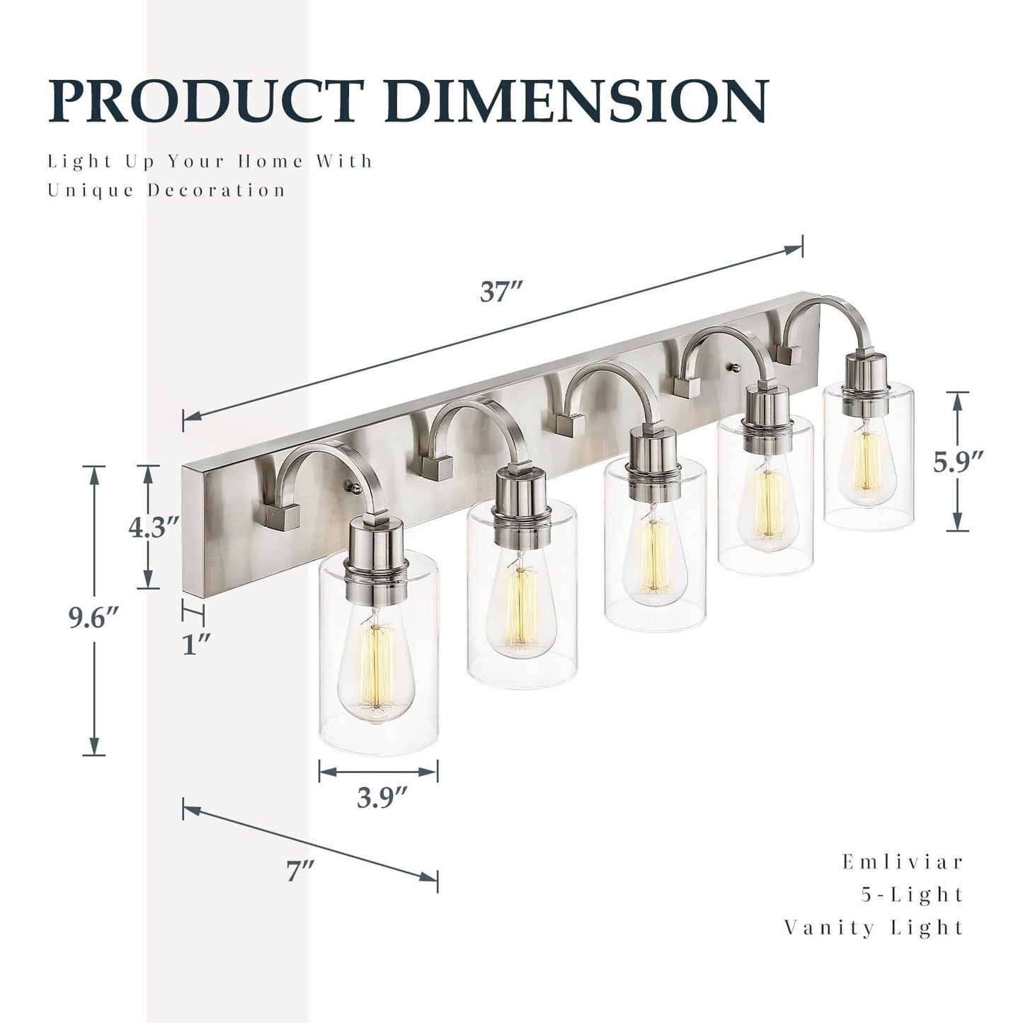 Applique murale de style ferme pour salle de bain