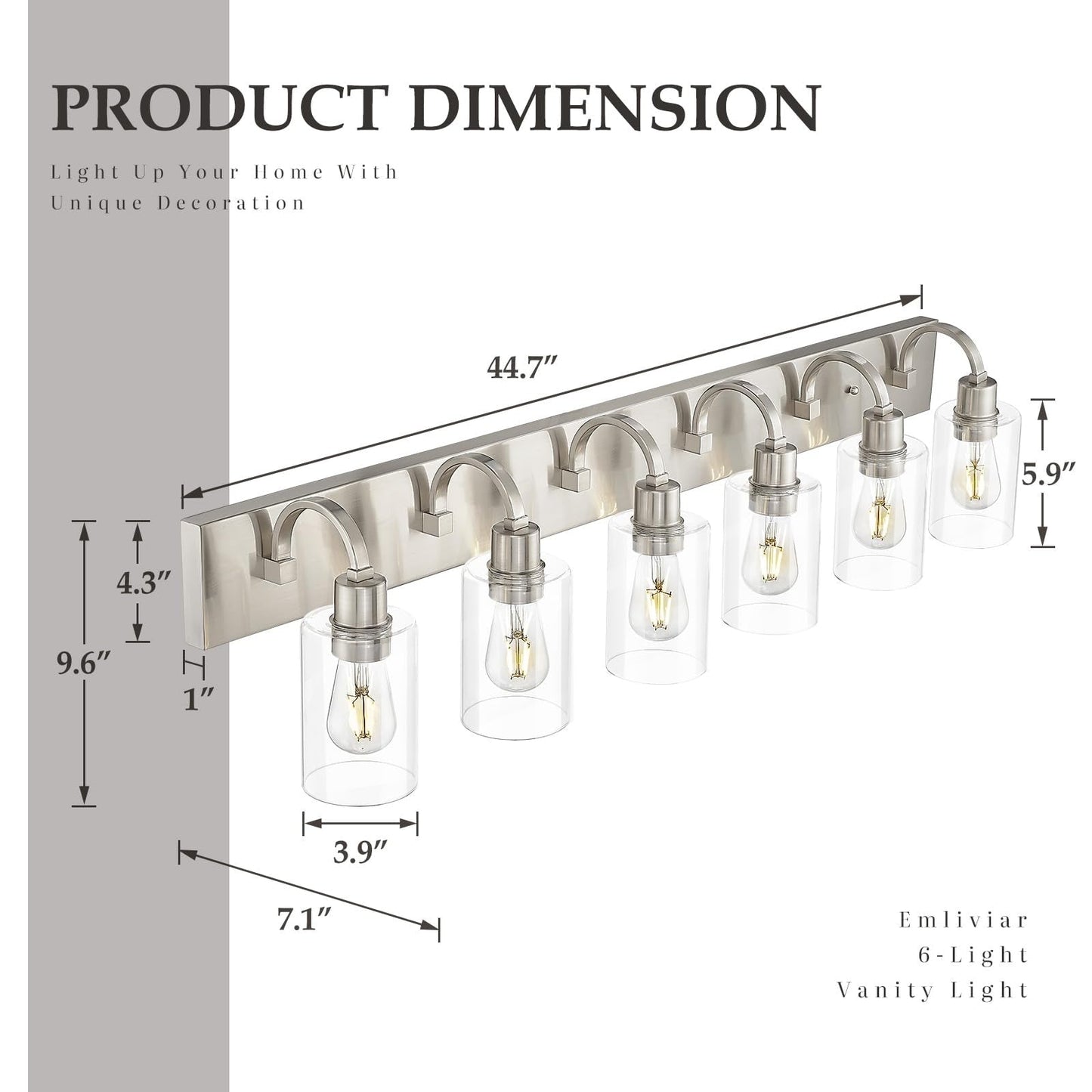 Applique murale de style ferme pour salle de bain