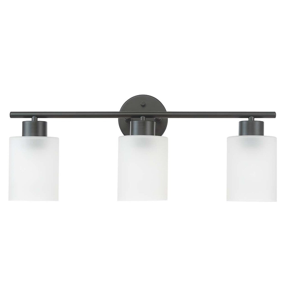 Bellevue Lydia 3 lumières 23 large lampe de salle de bain avec verre givré
