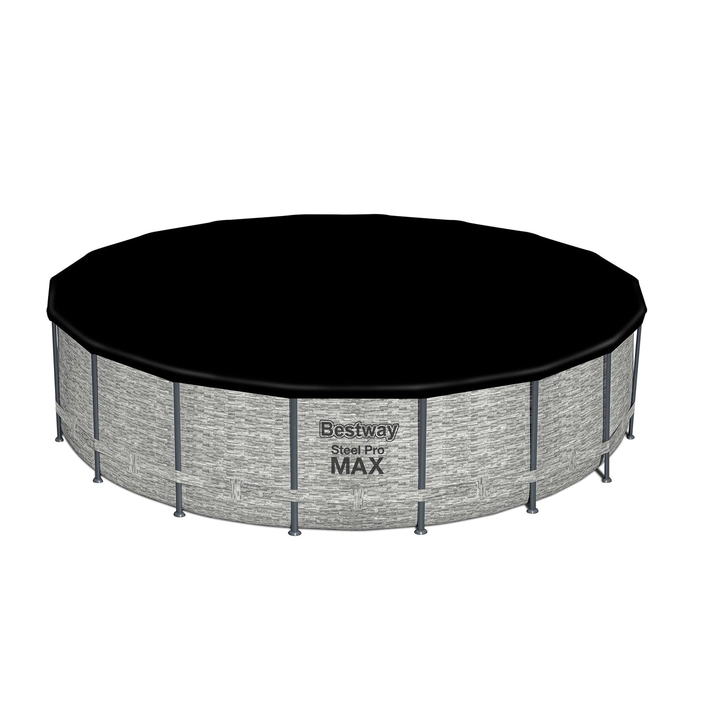 Piscine hors sol ronde Bestway Steel Pro MAX avec pompe et couverture