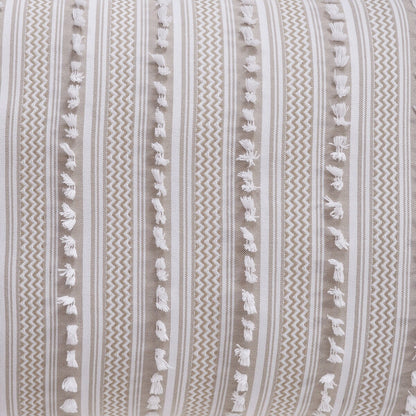 Parure de lit Angelique de Better Trends, 100 % coton, douce et moelleuse, en chenille à rayures élégantes. Lavable en machine et séchable en machine.