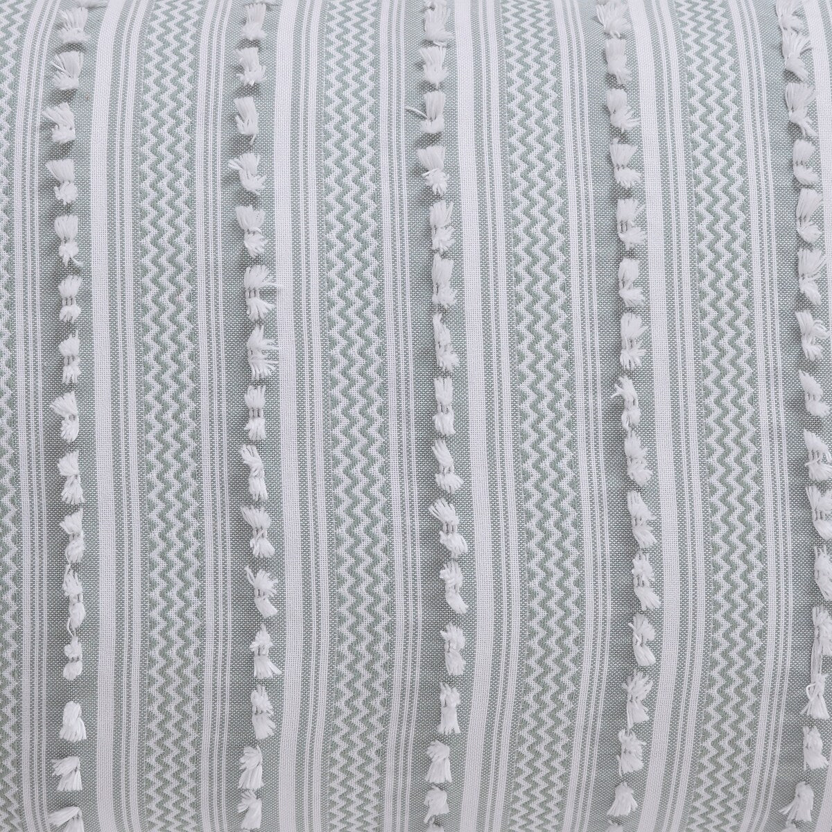 Parure de lit Angelique de Better Trends, 100 % coton, douce et moelleuse, en chenille à rayures élégantes. Lavable en machine et séchable en machine.