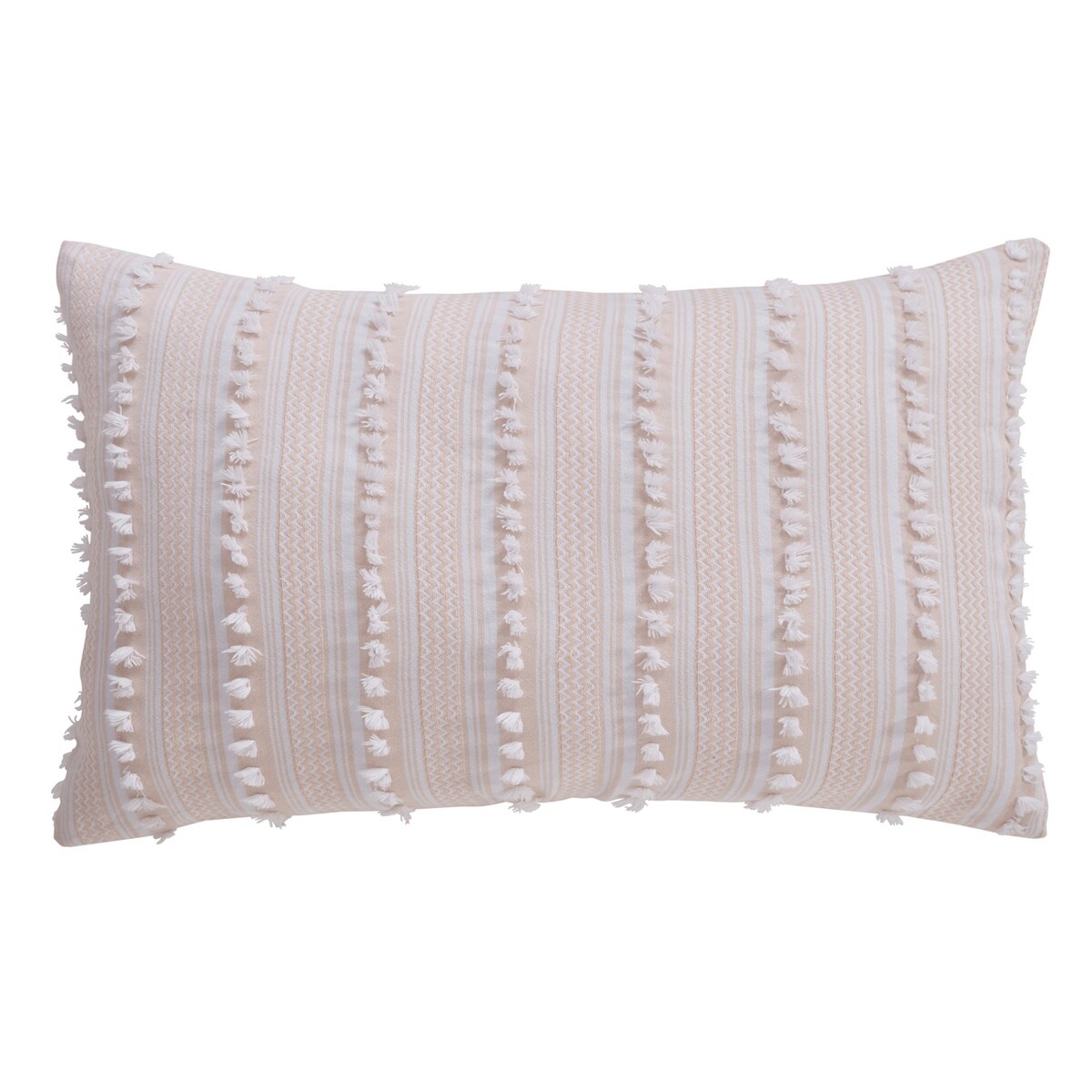 Parure de lit Angelique de Better Trends, 100 % coton, douce et moelleuse, en chenille à rayures élégantes. Lavable en machine et séchable en machine.