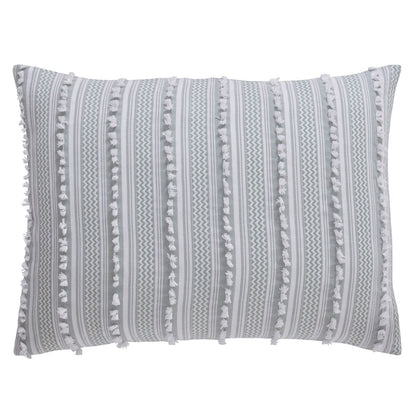 Parure de lit Angelique de Better Trends, 100 % coton, douce et moelleuse, en chenille à rayures élégantes. Lavable en machine et séchable en machine.