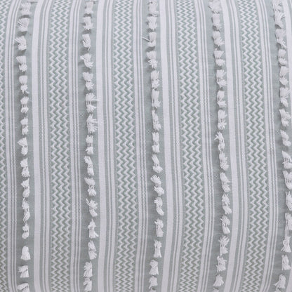 Parure de lit Angelique de Better Trends, 100 % coton, douce et moelleuse, en chenille à rayures élégantes. Lavable en machine et séchable en machine.