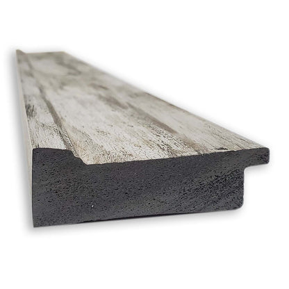 Miroir mural biseauté pour salle de bain - Cadre métallique craquelé